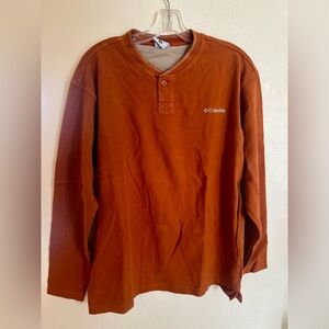 Columbia Men's Rust Long Sleeve Shirt